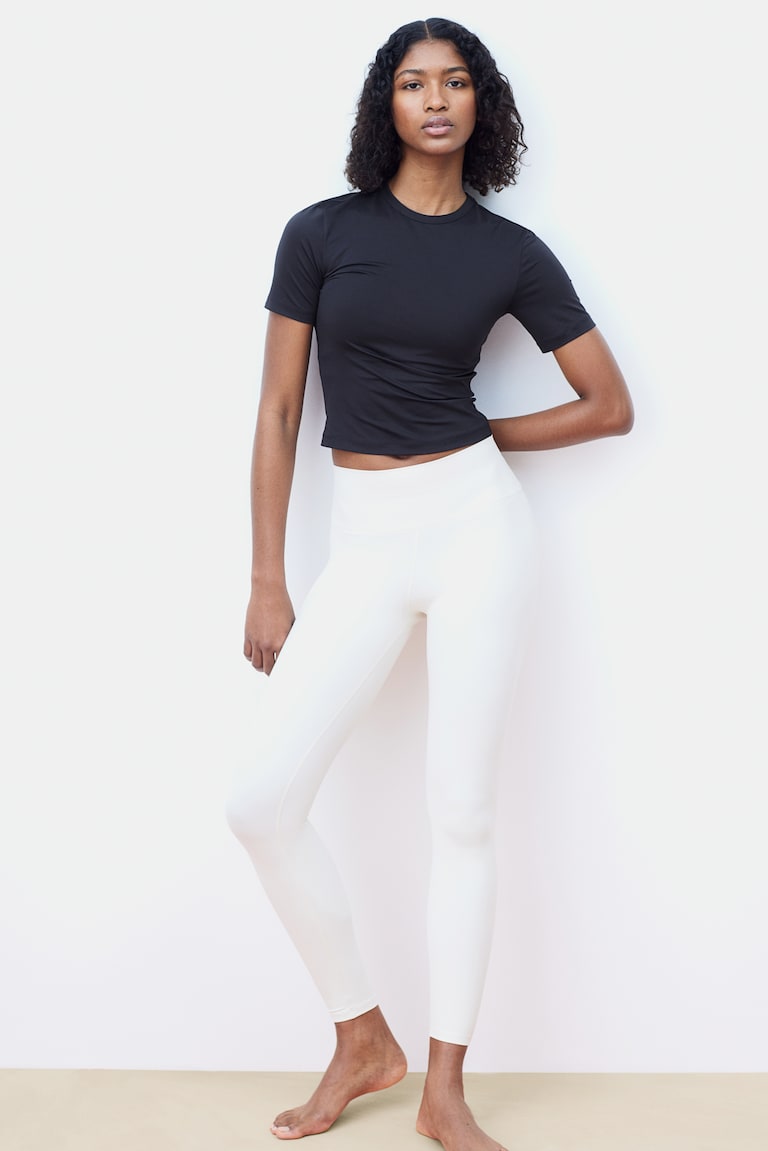 H&M Cropped Sportshirt mit DryMove™ Günstig kaufen