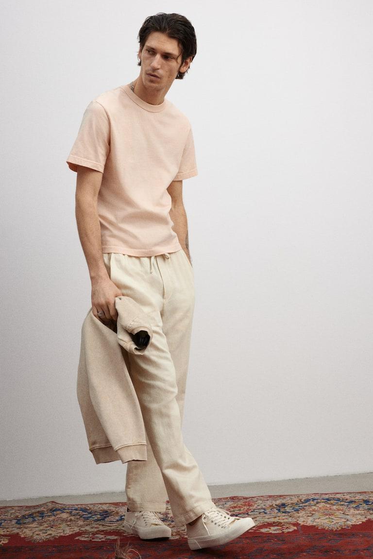 H&M Hose aus Leinen in Relaxed Fit Blitzangebot