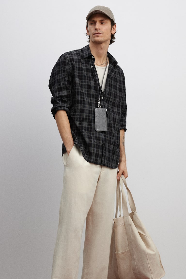 H&M Hemd mit Struktur in Loose Fit JETZT KAUFEN