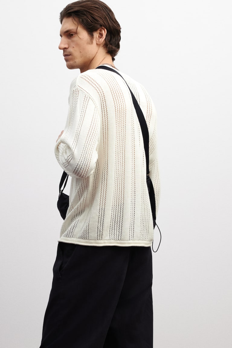 H&M Pullover aus Pointellestrick in Regular Fit Discount Store für neue Produkte