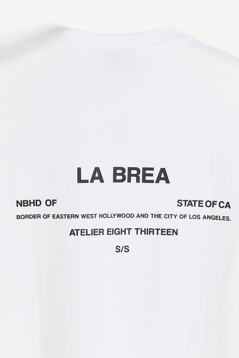 H&M Bedrucktes T-Shirt in Loose Fit 50% Rabatt mit kostenlosem Versand