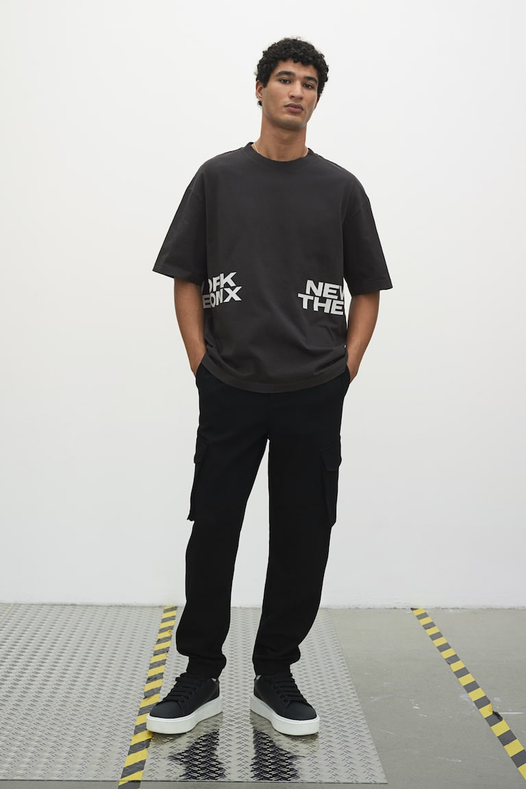 H&M Ausgewaschenes T-Shirt in Loose Fit Outlet