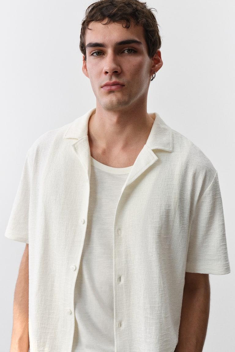 H&M Freizeithemd aus Jersey in Regular Fit im Angebot