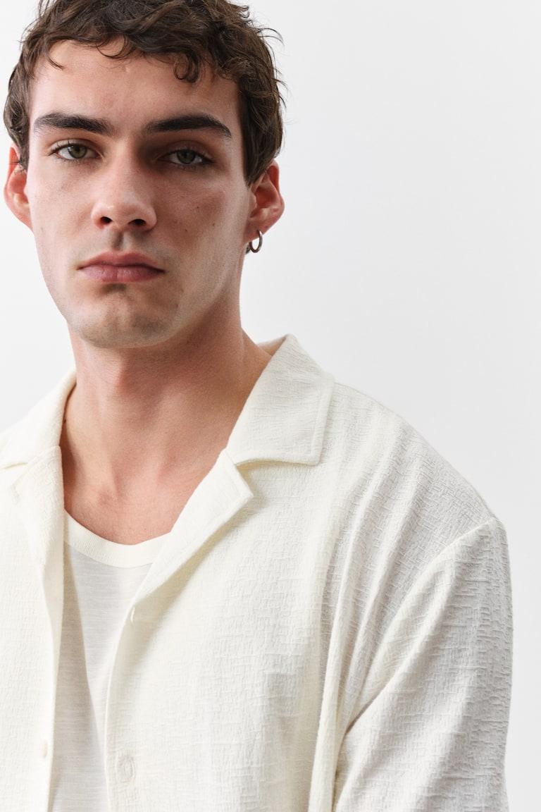 H&M Freizeithemd aus Jersey in Regular Fit im Angebot