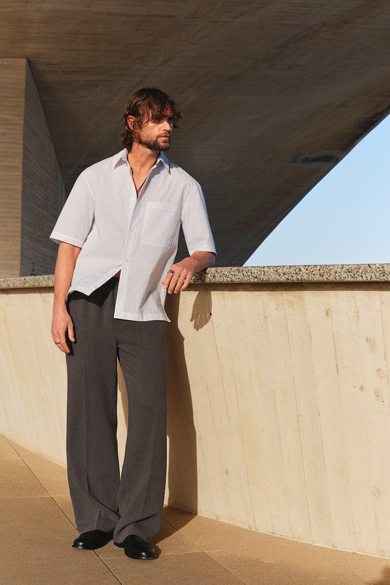 H&M Kurzarmhemd in Regular Fit Versandkostenfrei