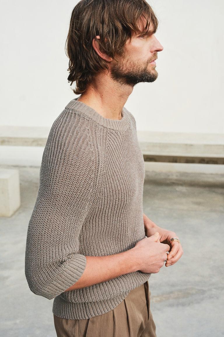 H&M Kurzarm-Pullover in Regular Fit Lagerräumung