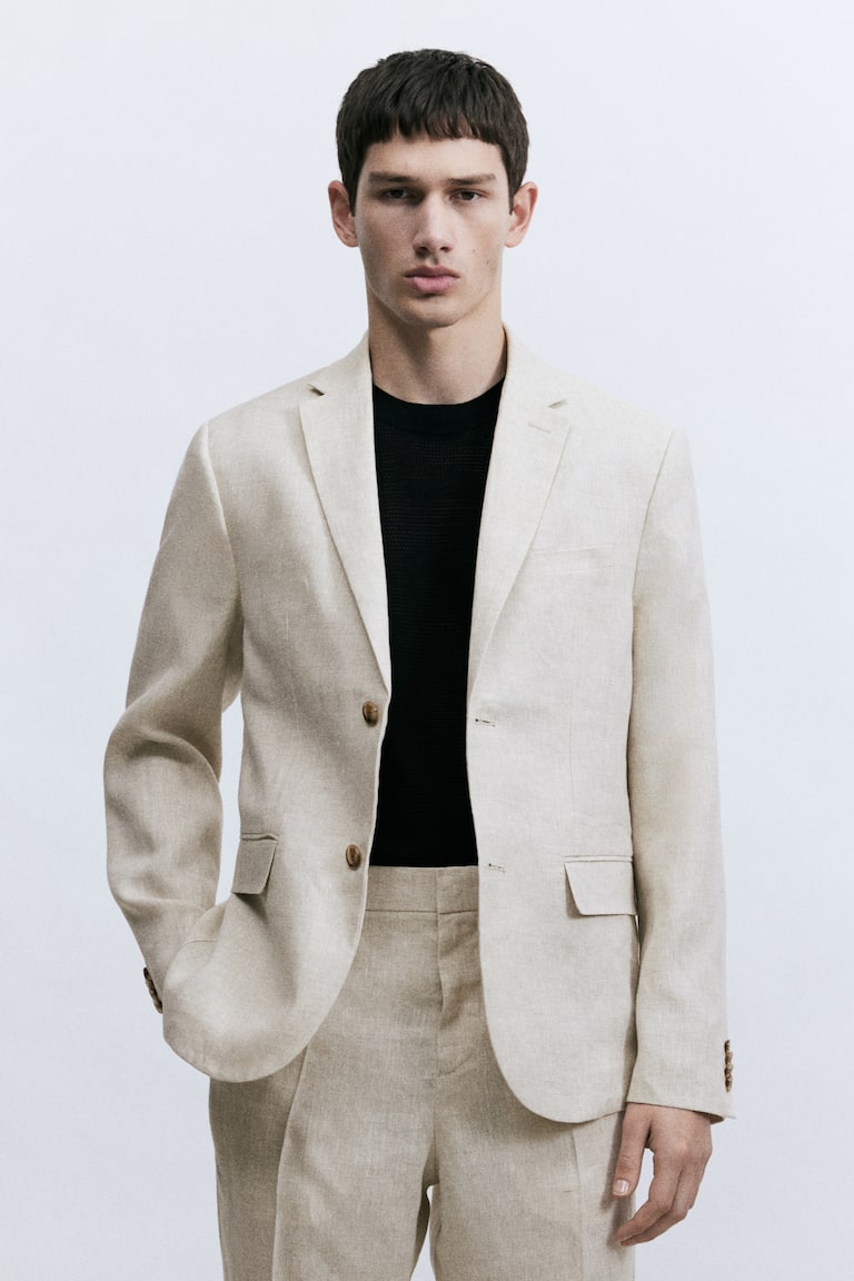 H&M Leinensakko in Slim Fit Weihnachtsangebot