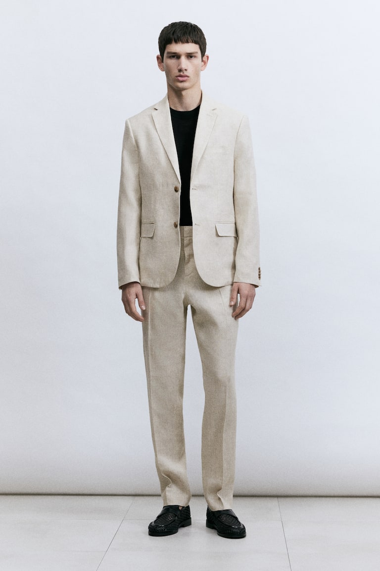 H&M Leinensakko in Slim Fit Muttertagsangebot