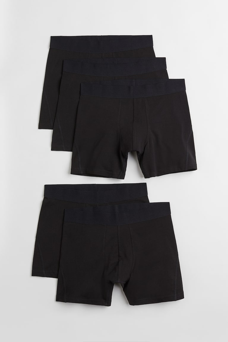 H&M 5er-Pack Halblange Trunks mit Lycra® Top Angebot