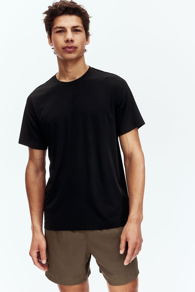 H&M Sportshirt mit DryMove™ in Regular Fit Lagerräumung