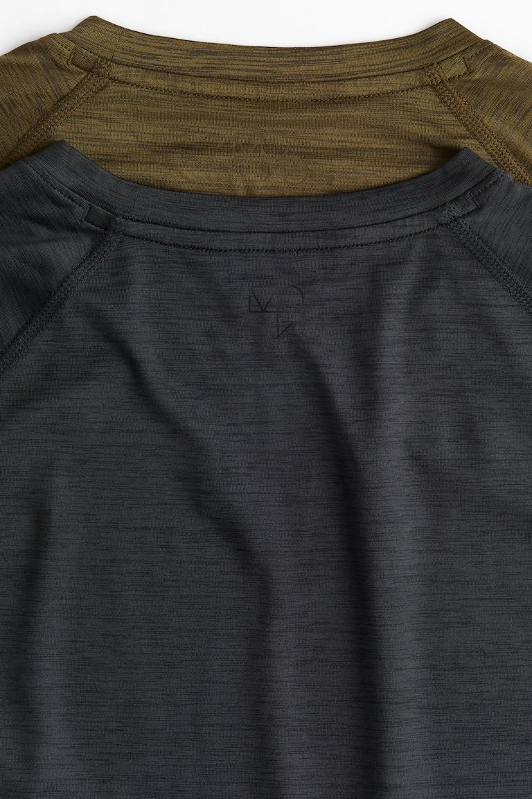 H&M 2er-Pack Sportshirts mit DryMove™ in Muscle Fit Speichern exportieren