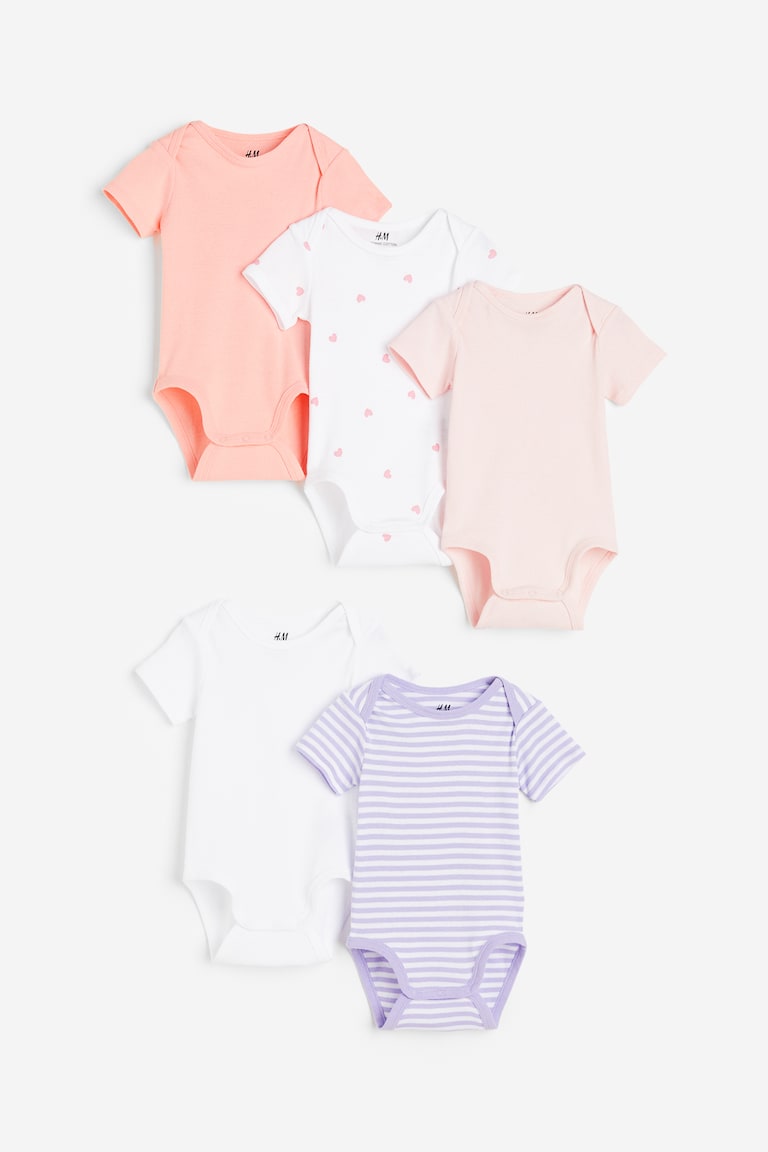 H&M 5er-Pack Baumwollbodys Rabatt