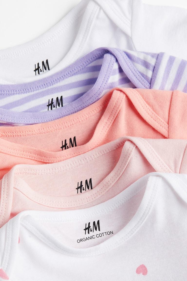 H&M 5er-Pack Baumwollbodys Rabatt