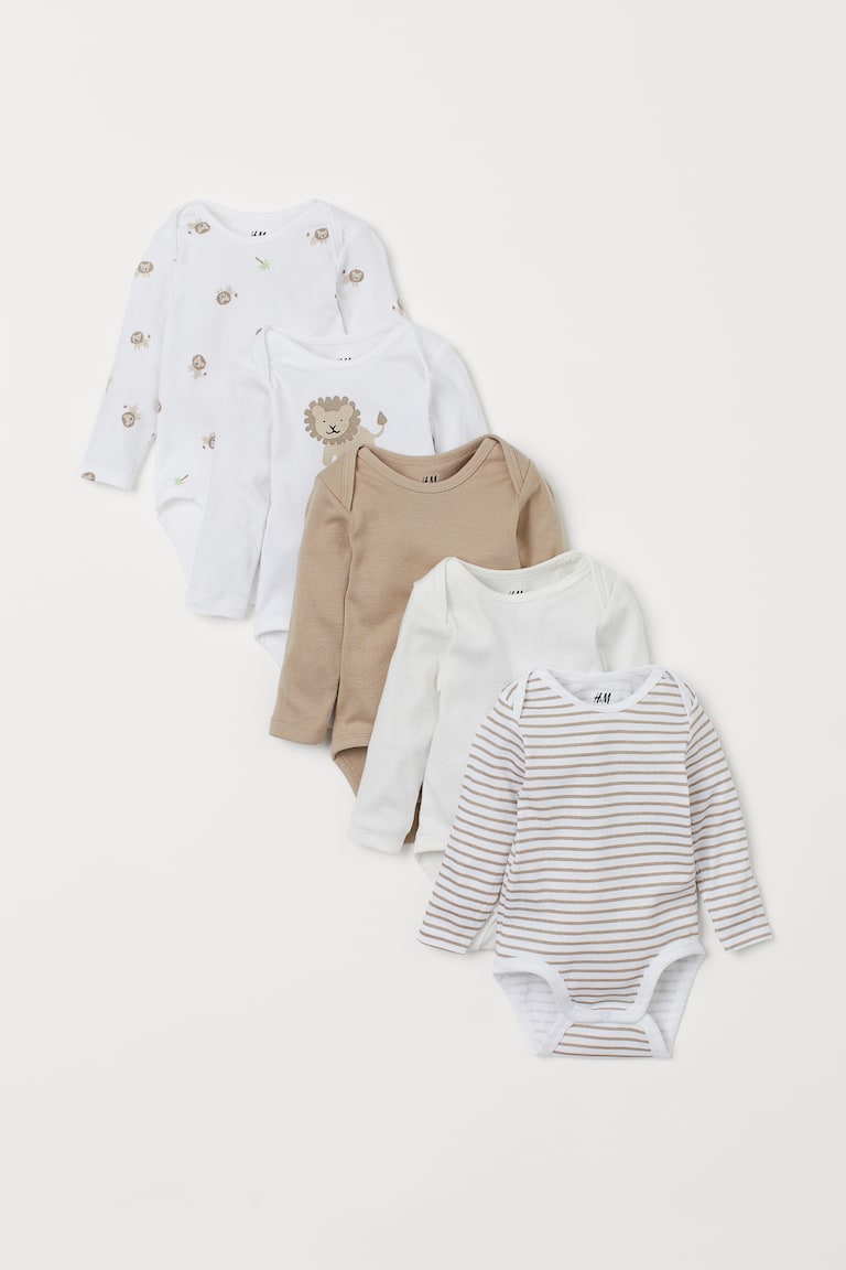 H&M 5er-Pack Langarmbodys Black Friday