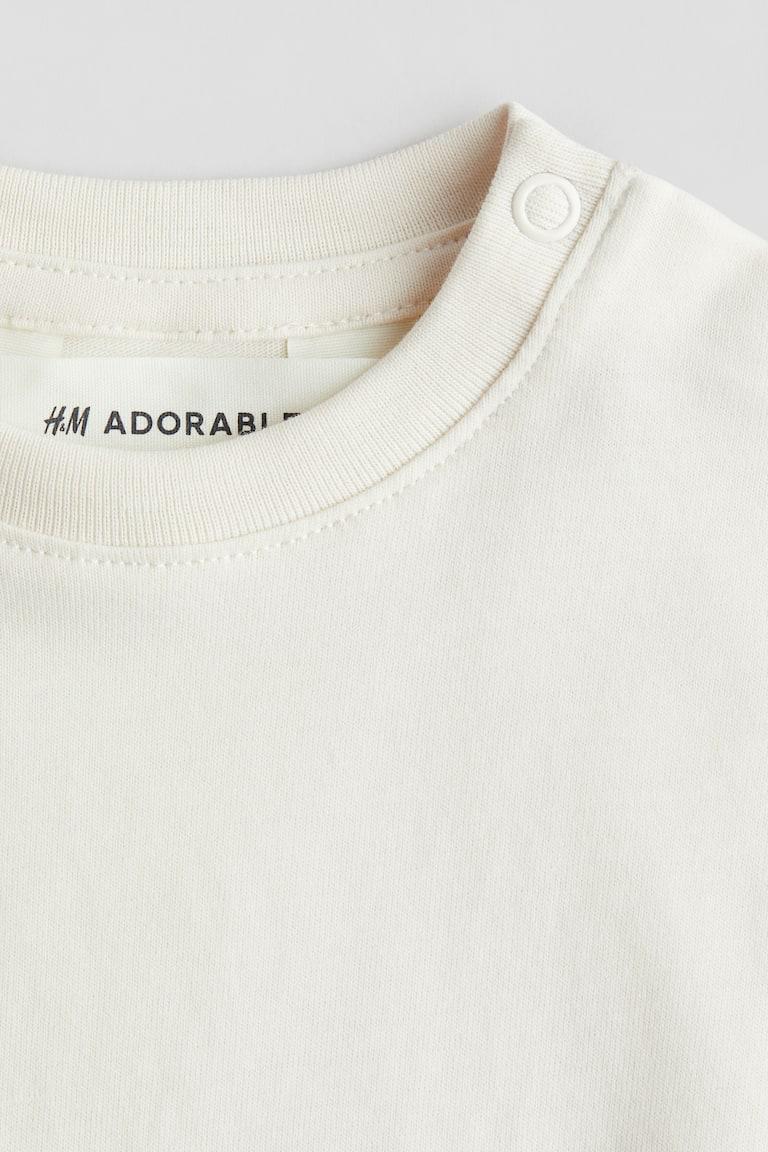 H&M T-Shirt aus Pima-Baumwolle in Loose Fit Jubiläumsangebot