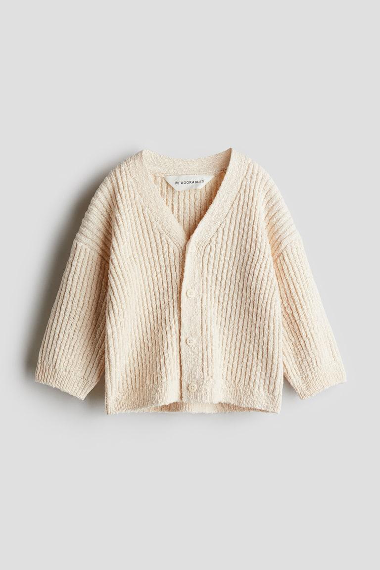H&M Oversized Cardigan aus Boucléstrick Große Rabatte