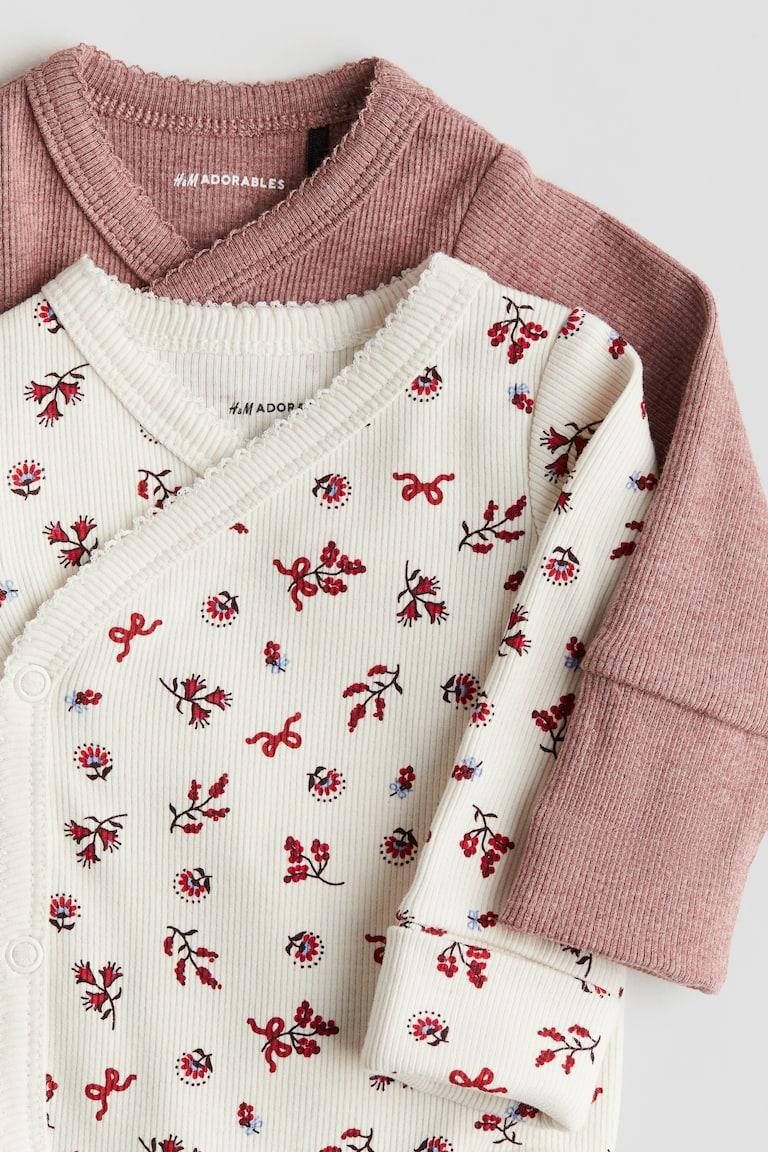 H&M 2er-Pack Bodys mit Mitwachsfunktion Tiefpreis
