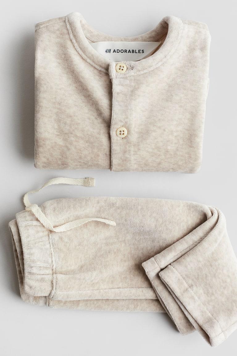 H&M 2-teiliges Set aus Velours Begrenzte Freigabe