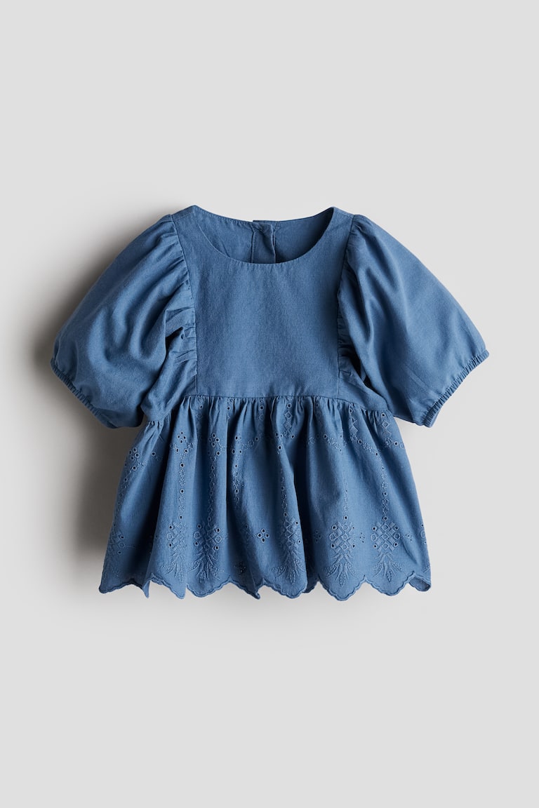 H&M Bluse mit Broderie Anglaise Online Shopping