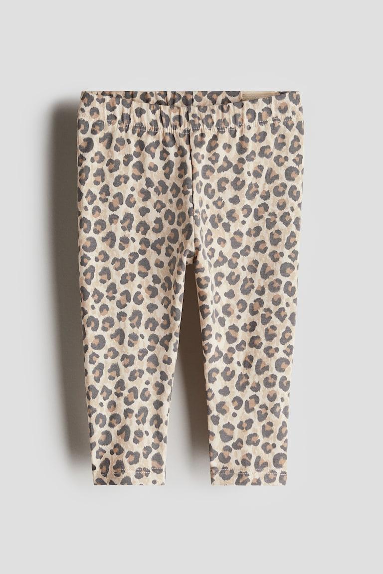 H&M Bedruckte Leggings aus Baumwolle Online Outlet