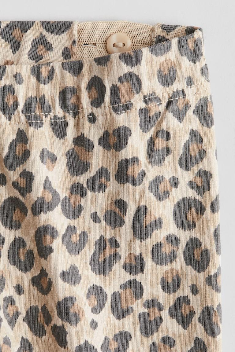H&M Bedruckte Leggings aus Baumwolle Online Outlet