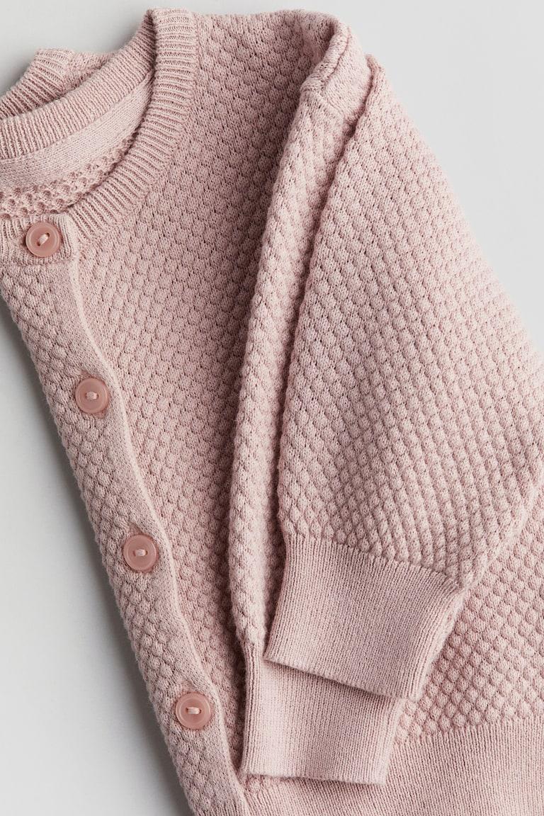 H&M Baumwollcardigan in Musterstrick Große Rabatte
