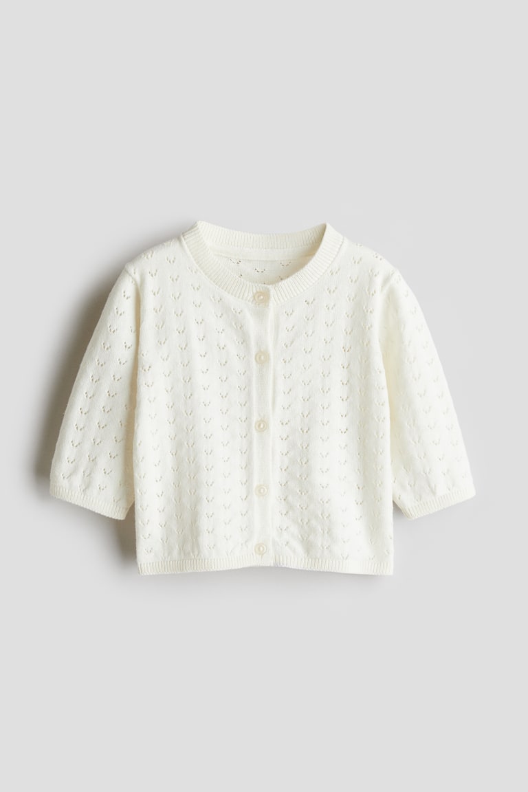 H&M Cardigan in Pointellestrick Auslauf