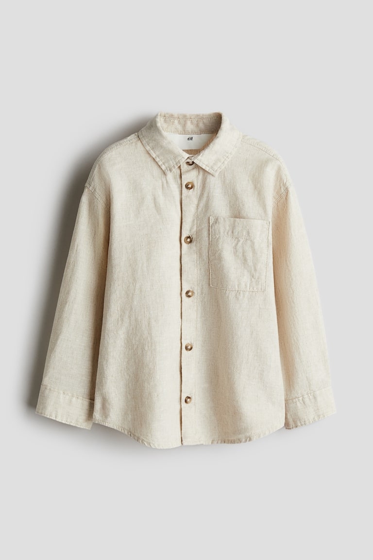 H&M Hemd aus Leinenmix Sonderangebote