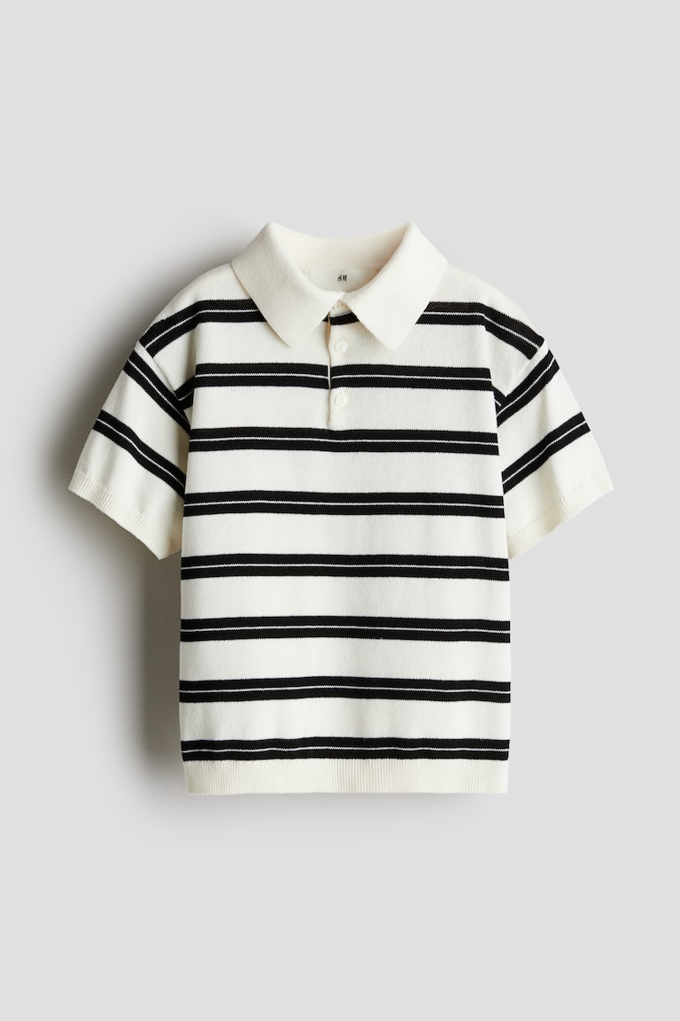 H&M Poloshirt aus Baumwollstrick Letzte 3 Tage