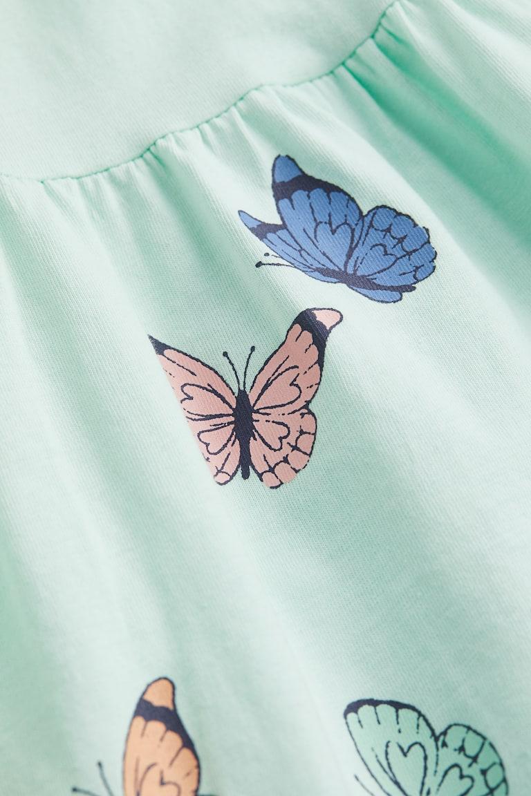 H&M Gemustertes Baumwollkleid Nur noch ein Tag übrig