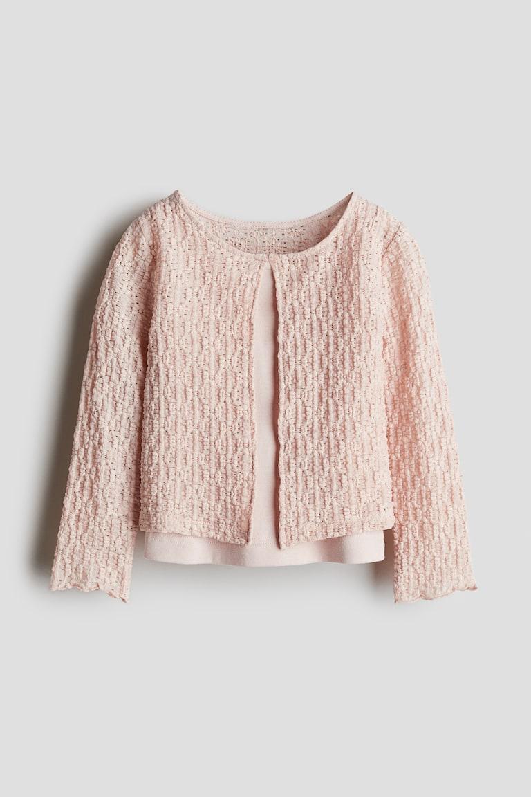 H&M 2-teiliges Set mit Shirt und Cardigan Cyber Monday