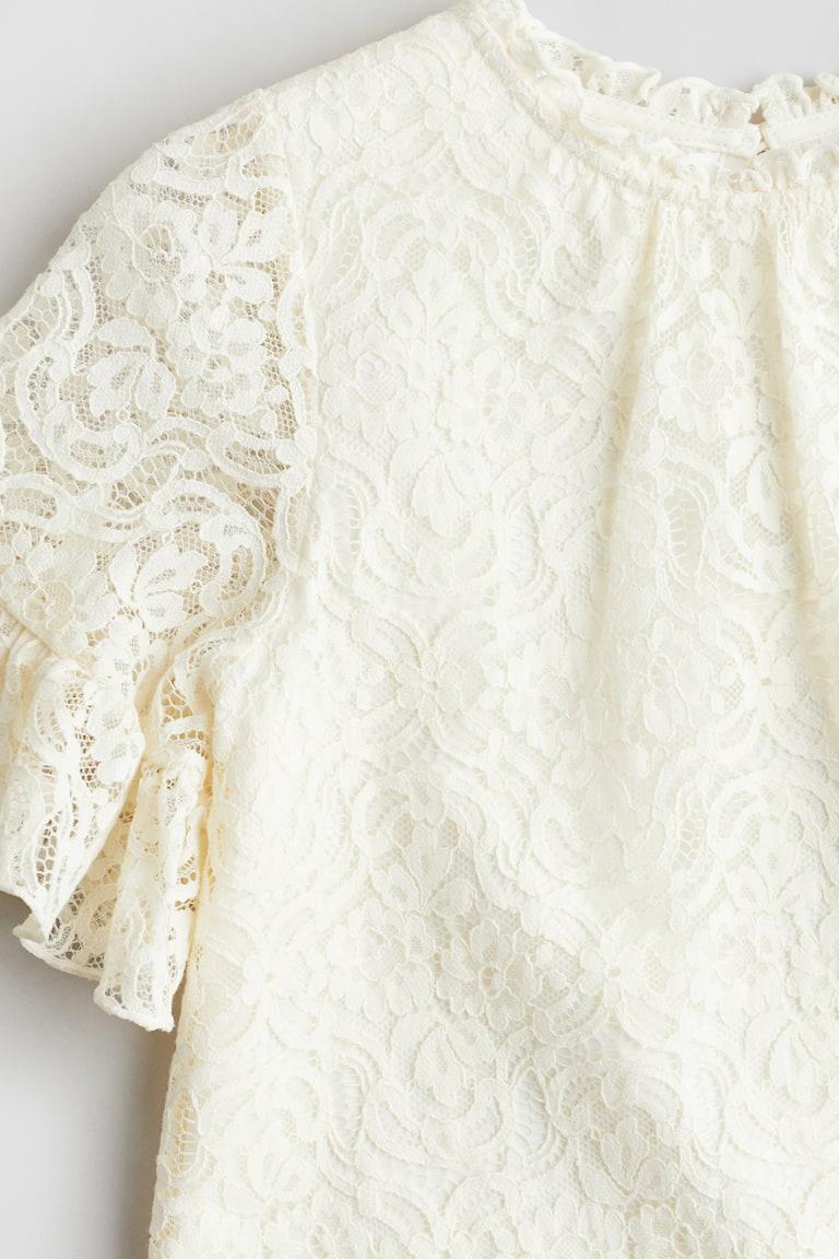 H&M Spitzenkleid mit Volantbesätzen Vatertagsangebot