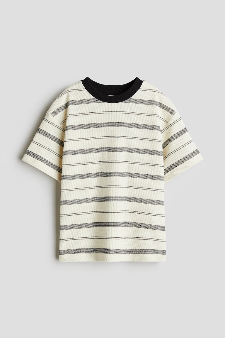 H&M Jacquard-T-Shirt in Loose Fit Fabrikladen