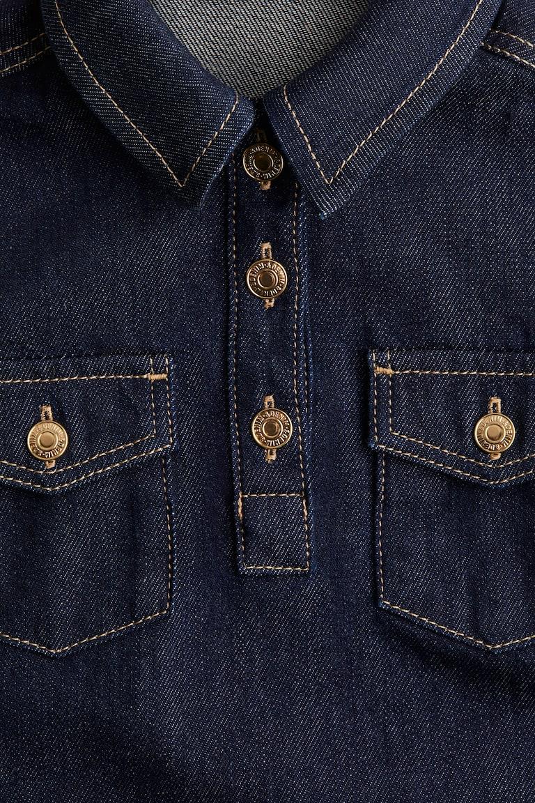 H&M Blusenkleid aus Denim Kostenloser Versand