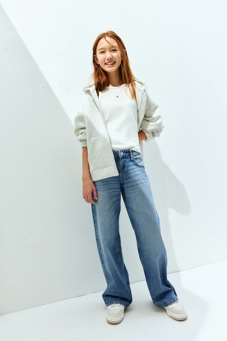 H&M Wide Leg Low Jeans Preisnachlass
