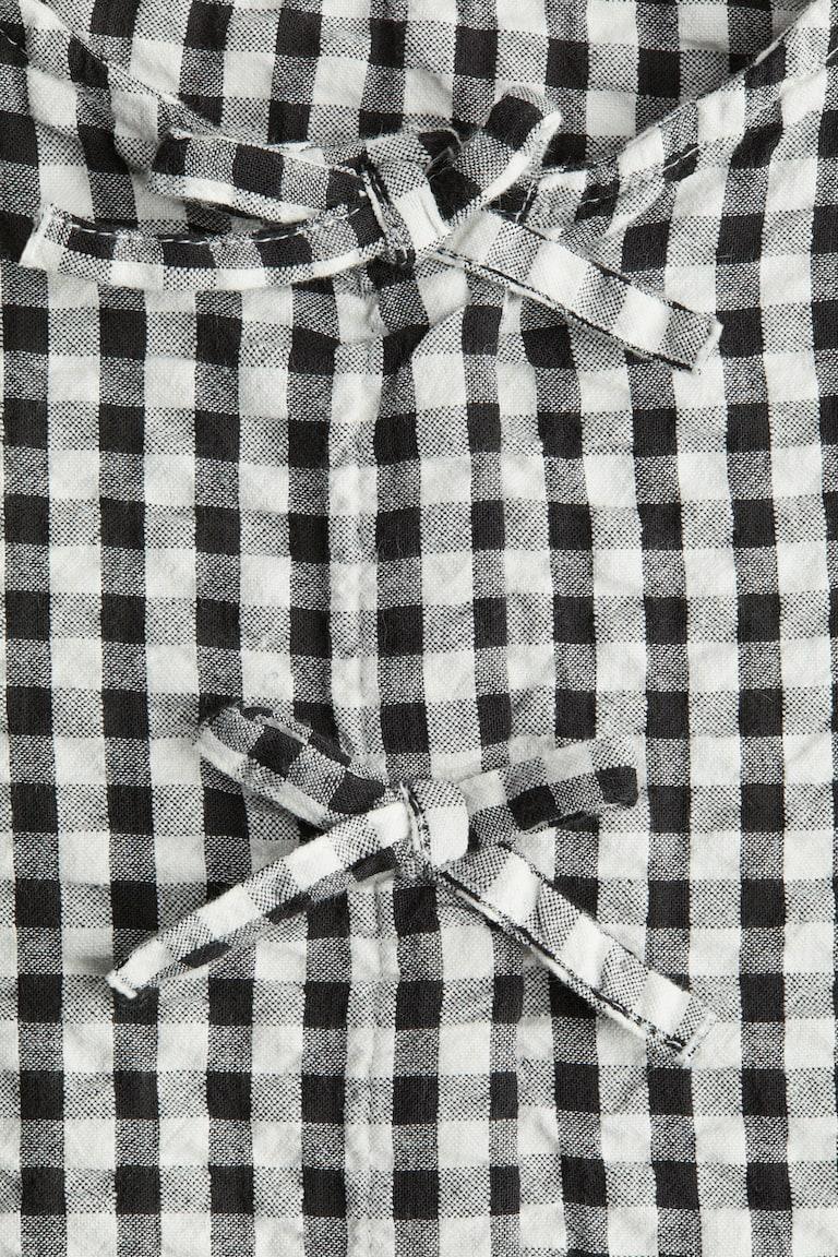 H&M Peplumbluse aus Baumwoll-Seersucker Vatertagsangebot