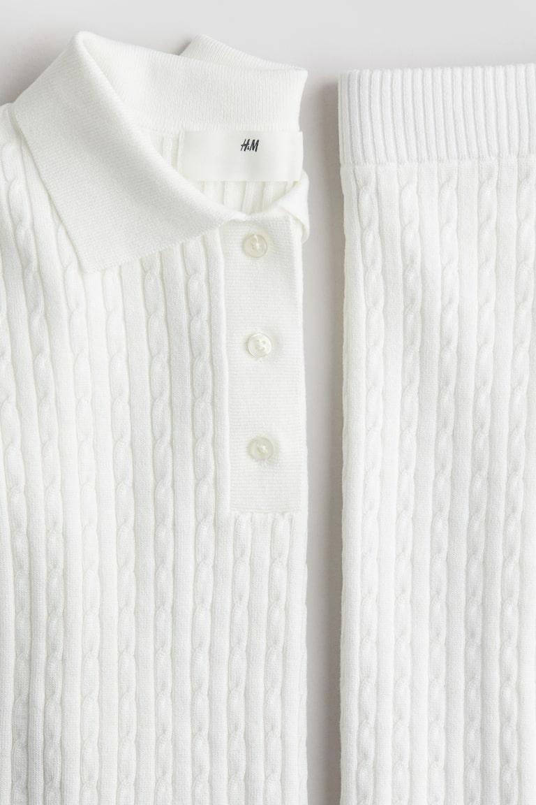 H&M 2-teiliges Set mit Zopfmuster Lagerräumung
