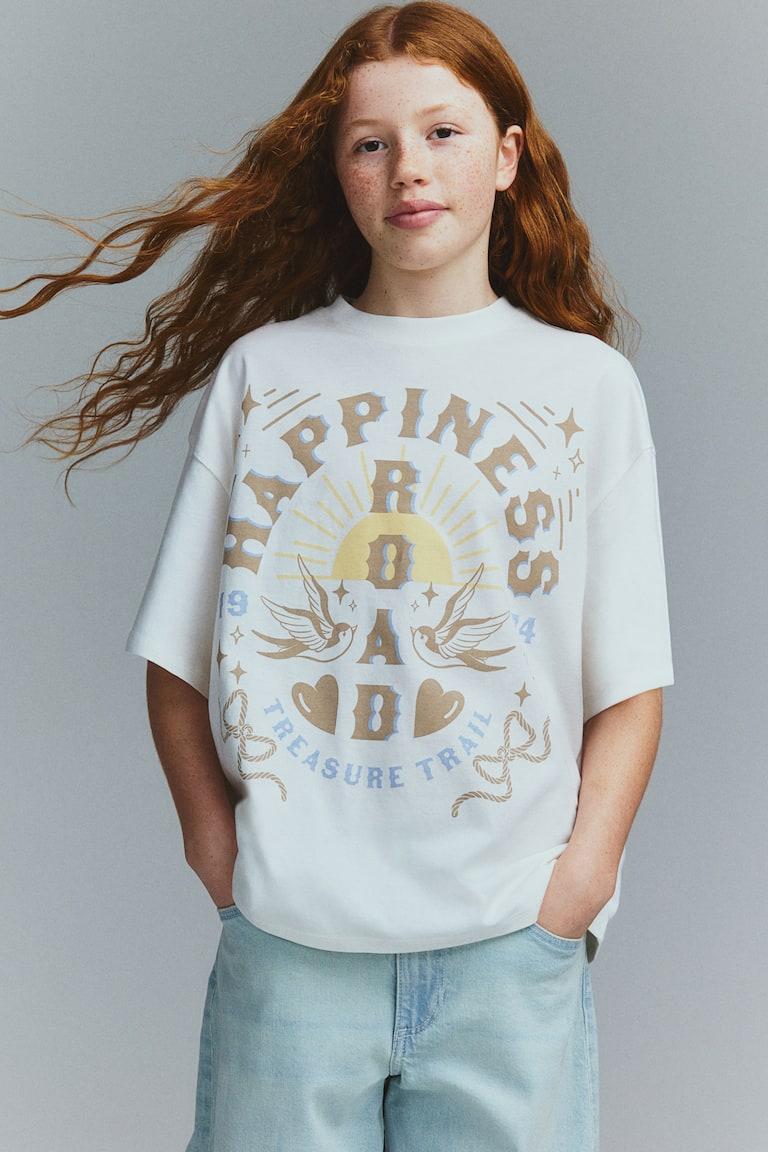 H&M Oversized Baumwoll-T-Shirt Letzte 2 Tage