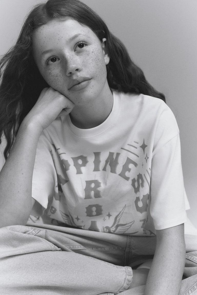 H&M Oversized Baumwoll-T-Shirt Letzte 2 Tage