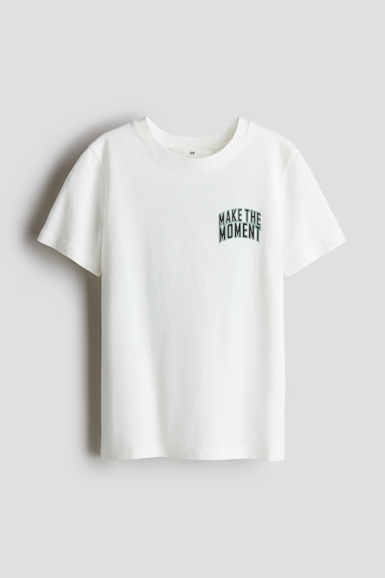 H&M T-Shirt mit Print Bis zu 50% Rabatt