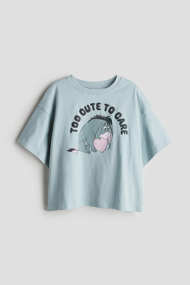 H&M Baumwoll-T-Shirt mit Print 50% Rabatt mit kostenlosem Versand