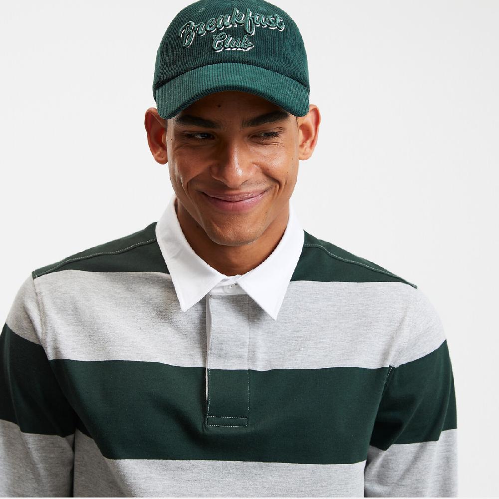 laredoute Gestreiftes Poloshirt lange Ärmel grau grün gestreift LA REDOUTE COLLECTIONS Tägliche Deals