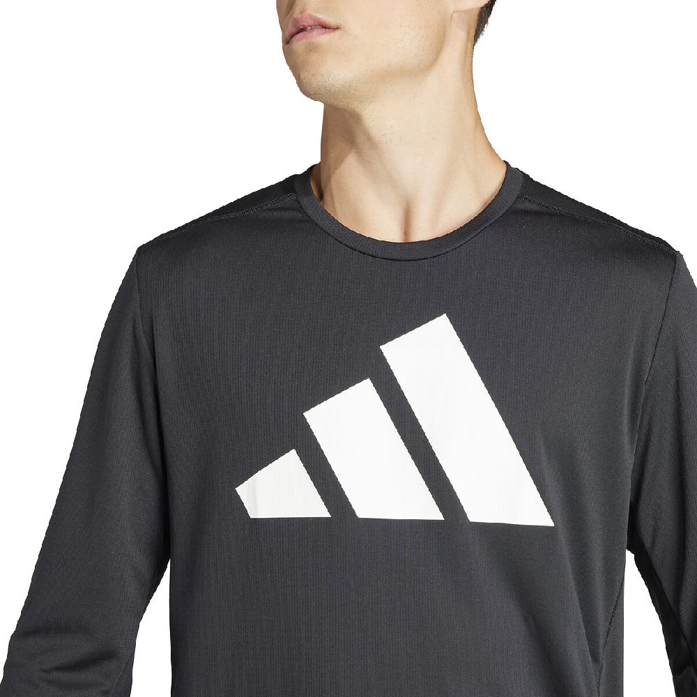 laredoute Langarmshirt mit grossem Logoprint schwarz adidas Performance Große Rabatte