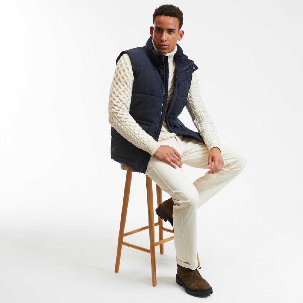 laredoute Kurzes Steppgilet für die Übergangszeit Stehkragen dark navy LA REDOUTE COLLECTIONS Kostenlose Rückgabe