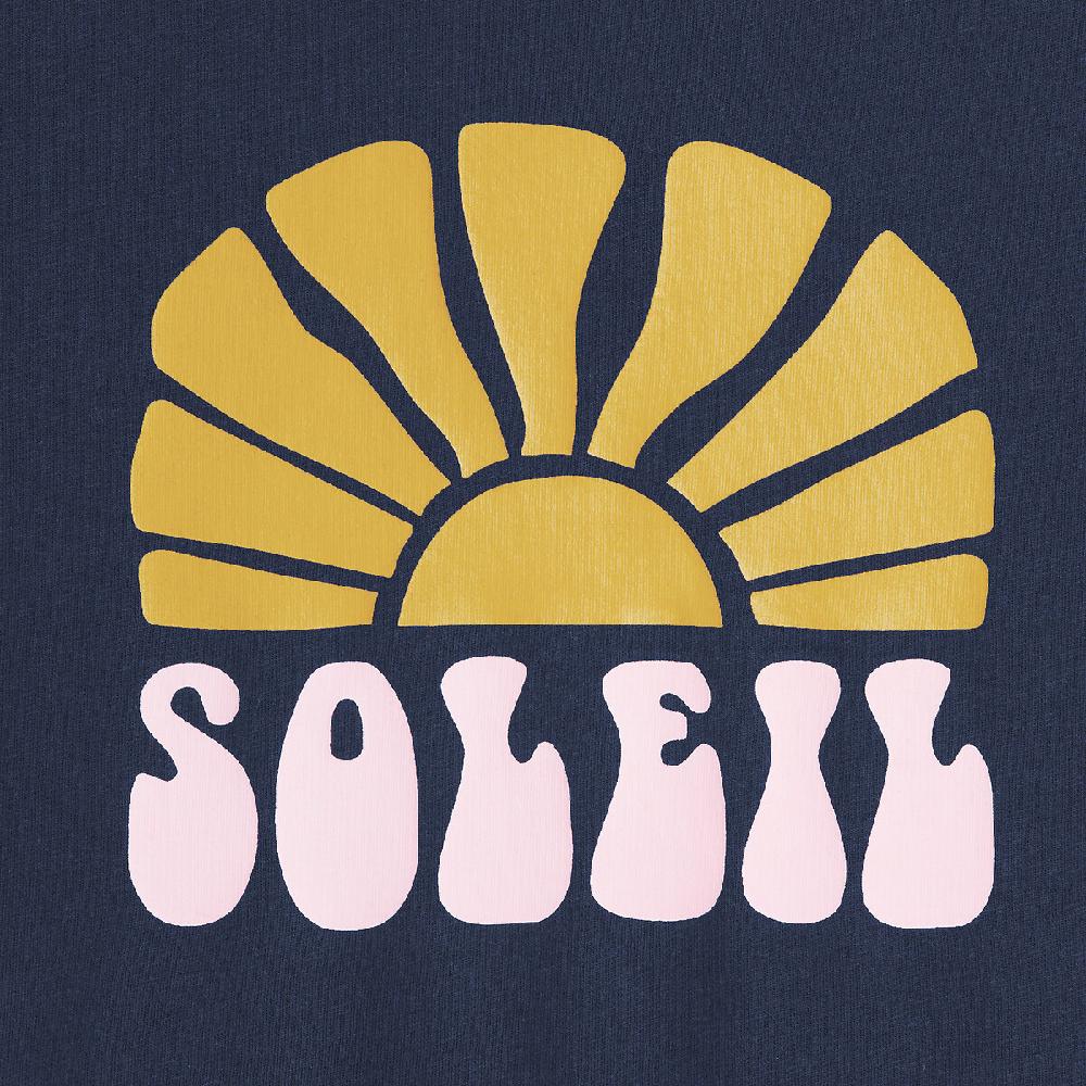 laredoute T-Shirt mit rundem Ausschnitt & Sonnen-Print marine LA REDOUTE COLLECTIONS Bis zu 60% Rabatt