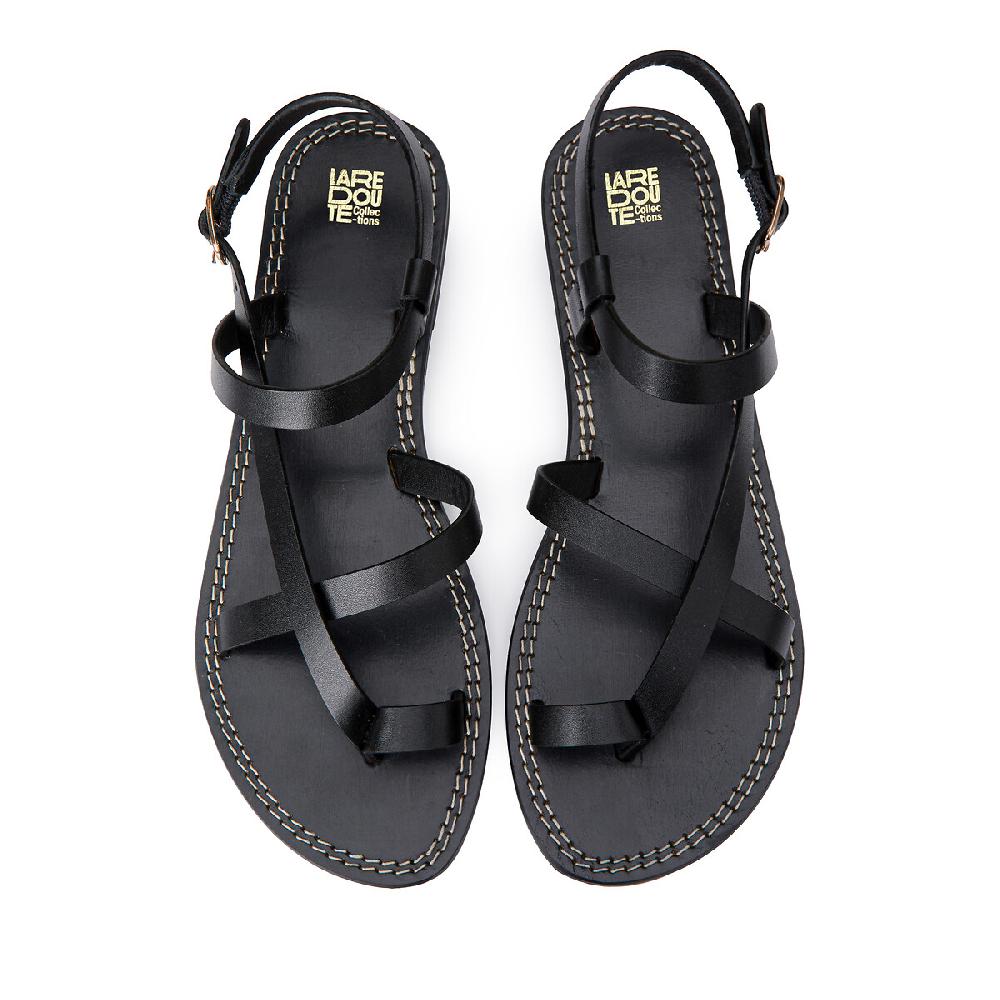 laredoute Signature-Zehensandalen aus Leder schwarz LA REDOUTE COLLECTIONS Bis zu 65% Rabatt