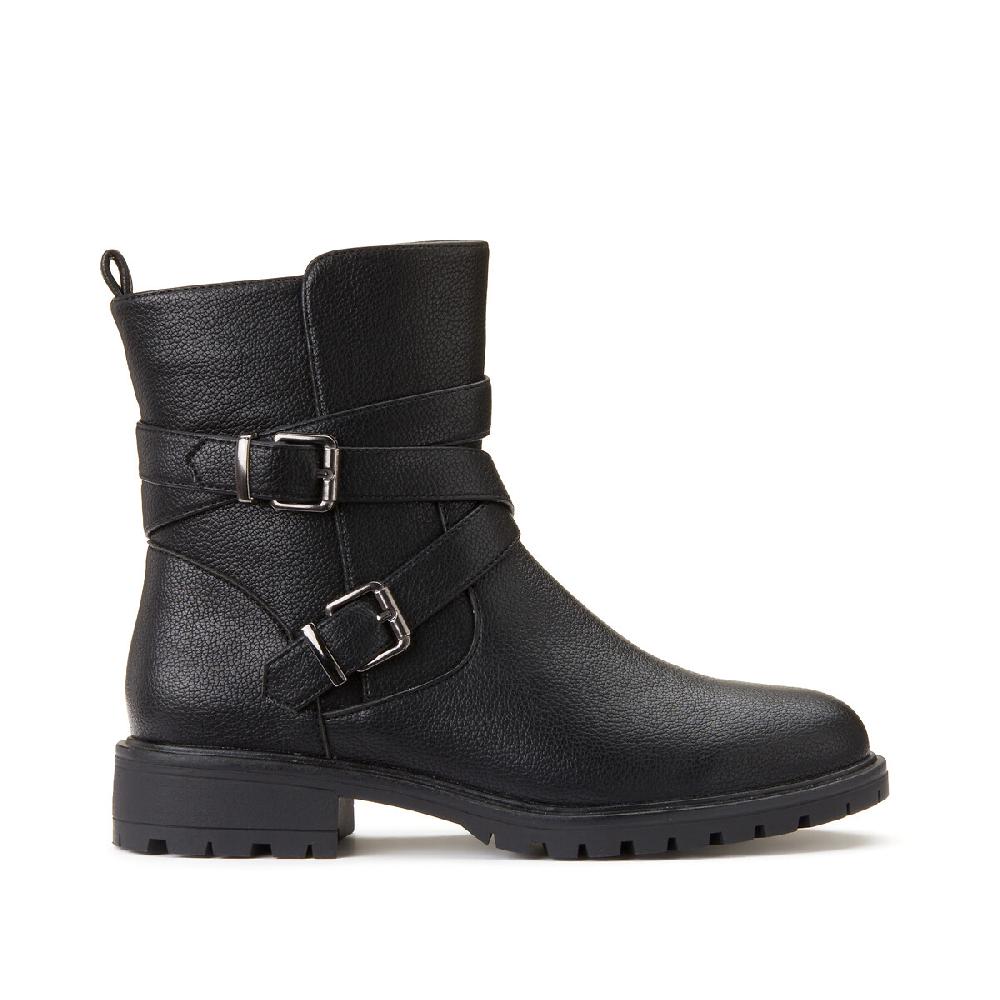 laredoute Boots im Bikerstil Profilsohle schwarz LA REDOUTE COLLECTIONS Bis zu 55% Rabatt