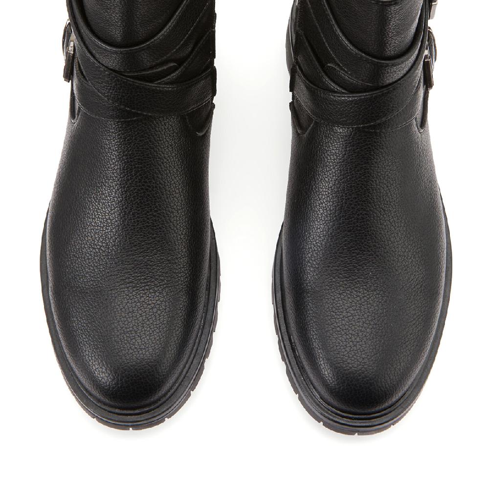 laredoute Boots im Bikerstil Profilsohle schwarz LA REDOUTE COLLECTIONS Bis zu 55% Rabatt