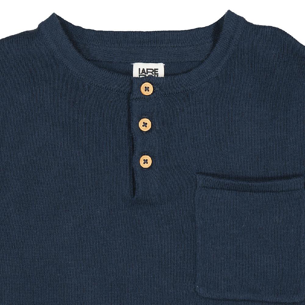 laredoute Feinstrickpullover mit Henley-Ausschnitt marine LA REDOUTE COLLECTIONS Fabrikladen