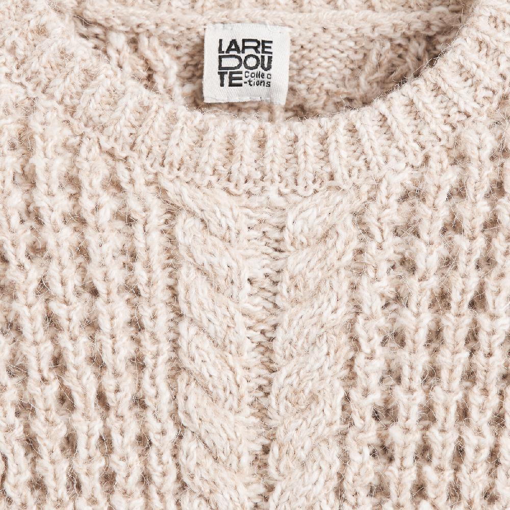 laredoute Pullover mit rundem Ausschnitt Musterstrick beige meliert LA REDOUTE COLLECTIONS Sonderangebot